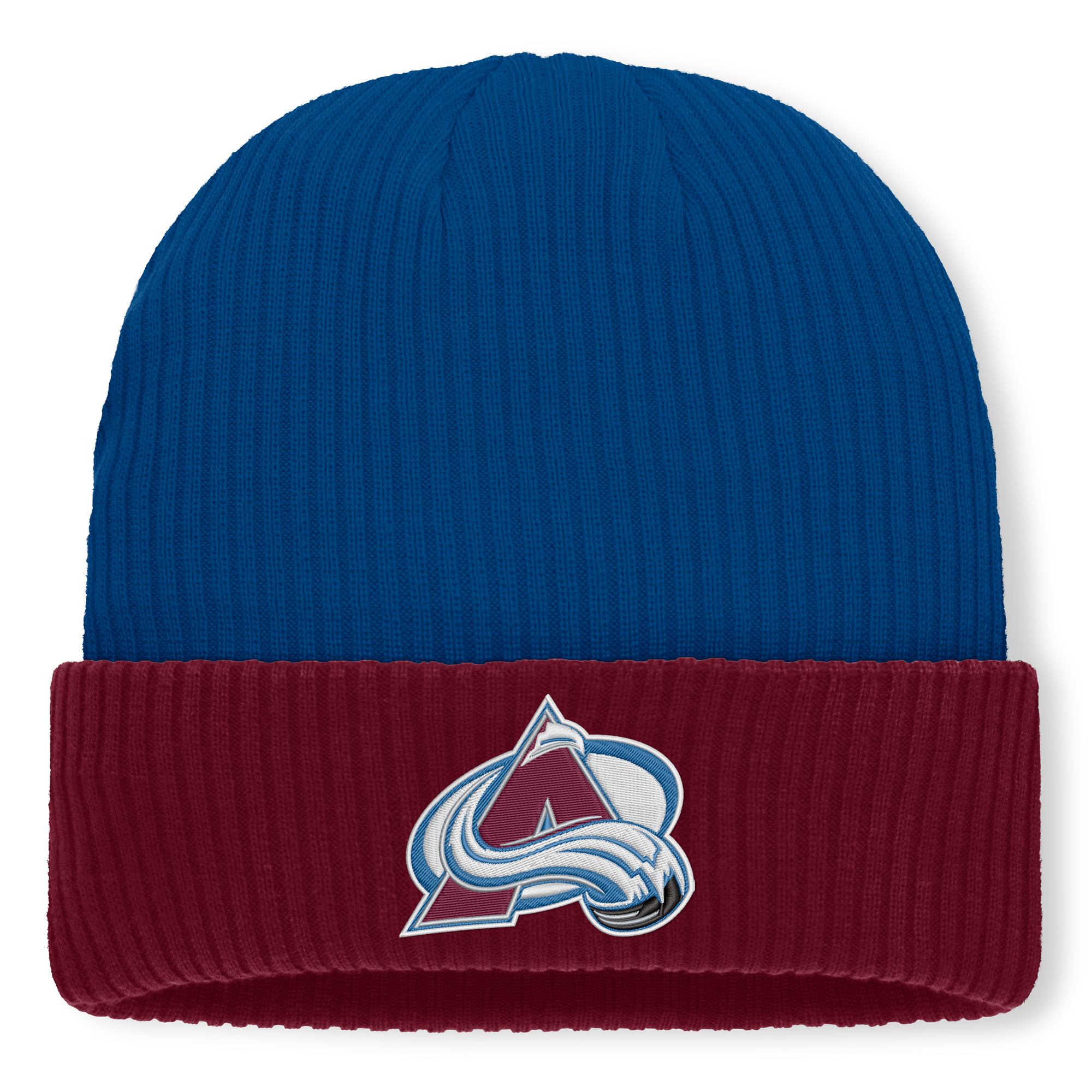Men's Fanatics Blue Colorado Avalanche Authentic Pro Rink Cuffed Knit Hat
