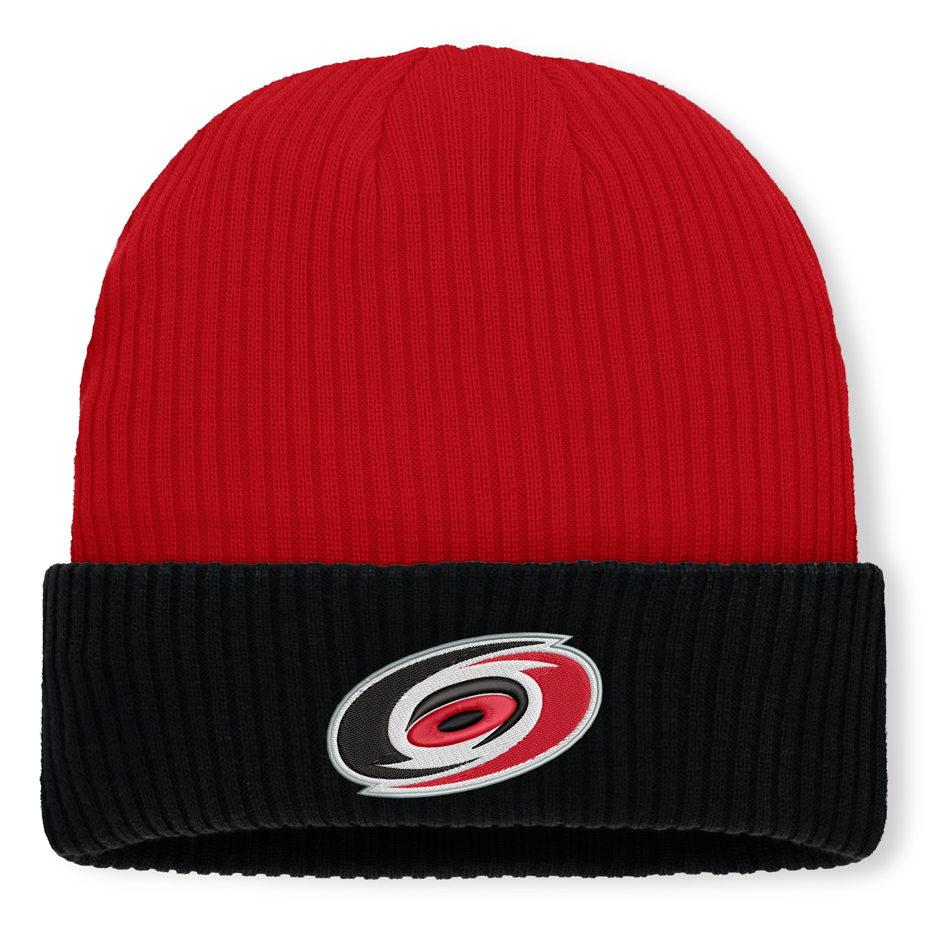 Men's Fanatics Red Carolina Hurricanes Authentic Pro Rink Cuffed Knit Hat