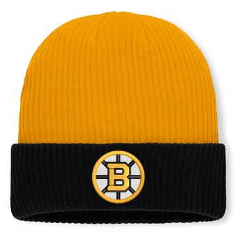 Men's Fanatics Gold Boston Bruins Authentic Pro Rink Cuffed Knit Hat