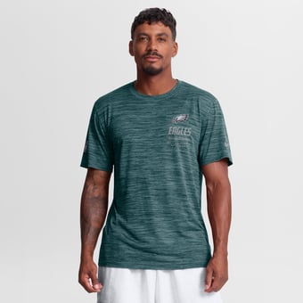 Men's Nike Midnight Green Philadelphia Eagles Sideline Double Covered Dri-FIT Velocity T-Shirt
