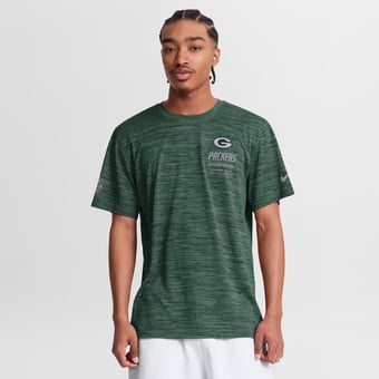 Men's Nike Green Green Bay Packers Sideline Double Covered Dri-FIT Velocity T-Shirt