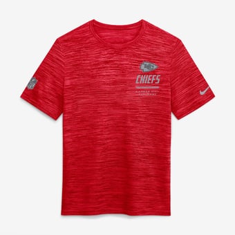 Men's Nike Red Kansas City Chiefs Big & Tall Sideline Velocity Dri-FIT T-Shirt