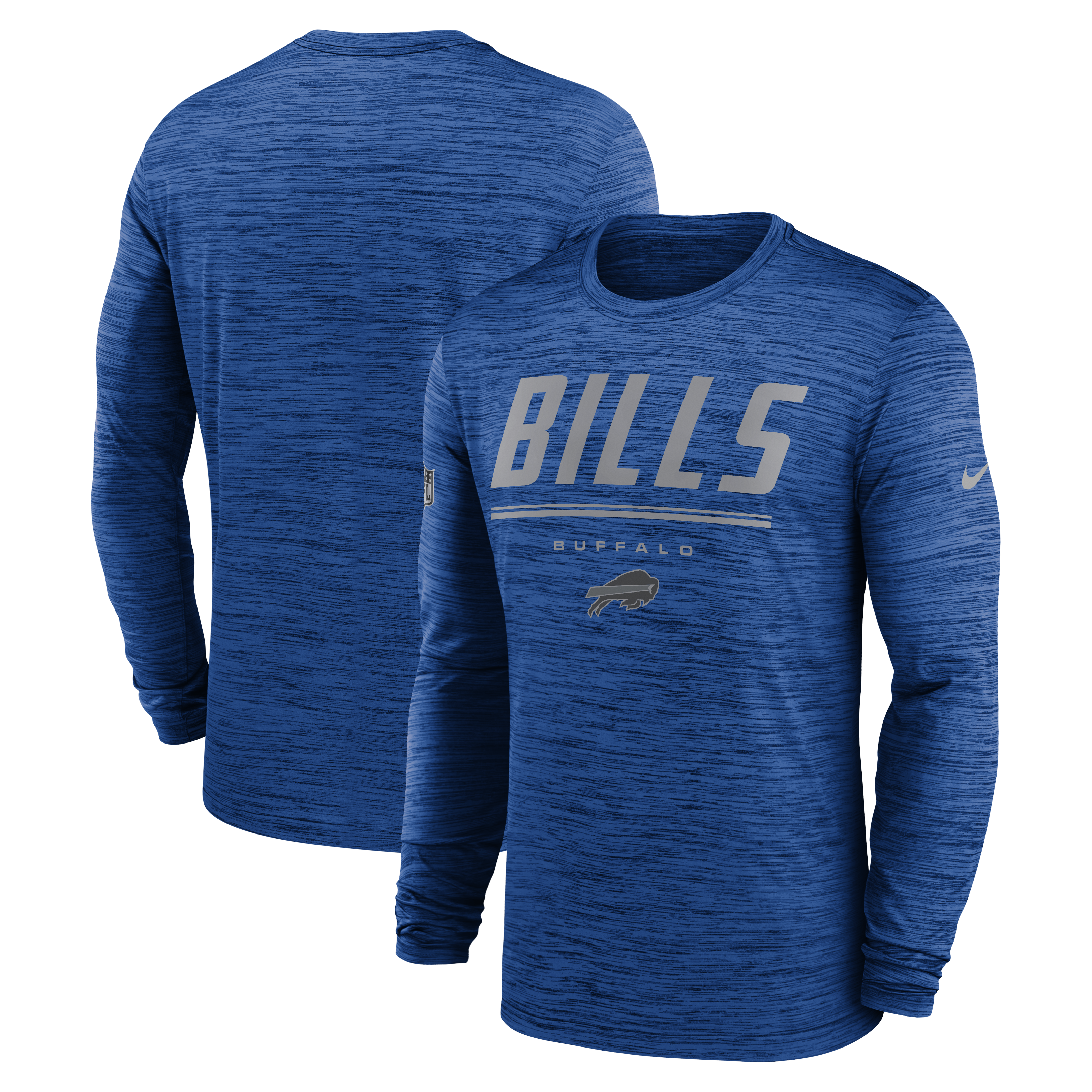 Men's Nike Royal Buffalo Bills Sideline Offensive Transition Velocity Dri-FIT Long Sleeve T-Shirt