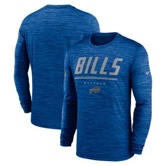 Men's Nike Royal Buffalo Bills Sideline Offensive Transition Velocity Dri-FIT Long Sleeve T-Shirt