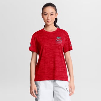 Women's Nike Red Kansas City Chiefs Sideline Velocity Dri-FIT T-Shirt