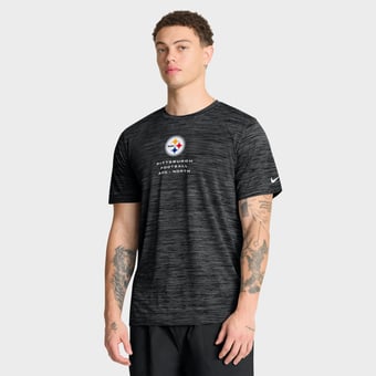 Men's Nike Black Pittsburgh Steelers Velocity Ball Carrier Dri-FIT T-Shirt