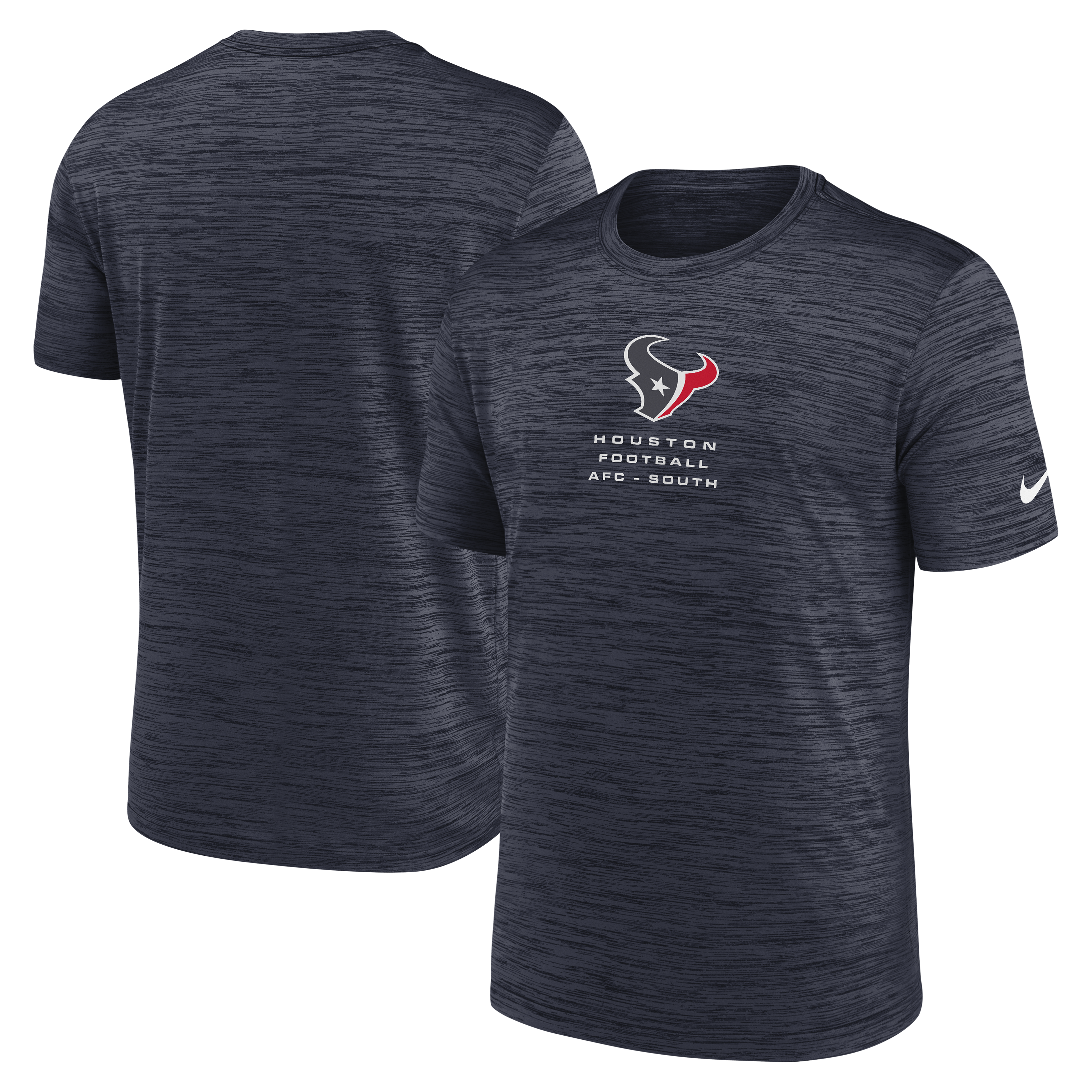 Men's Nike Navy Houston Texans Velocity Ball Carrier Dri-FIT T-Shirt