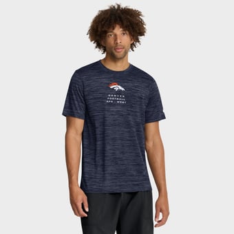 Men's Nike Navy Denver Broncos Velocity Ball Carrier Dri-FIT T-Shirt