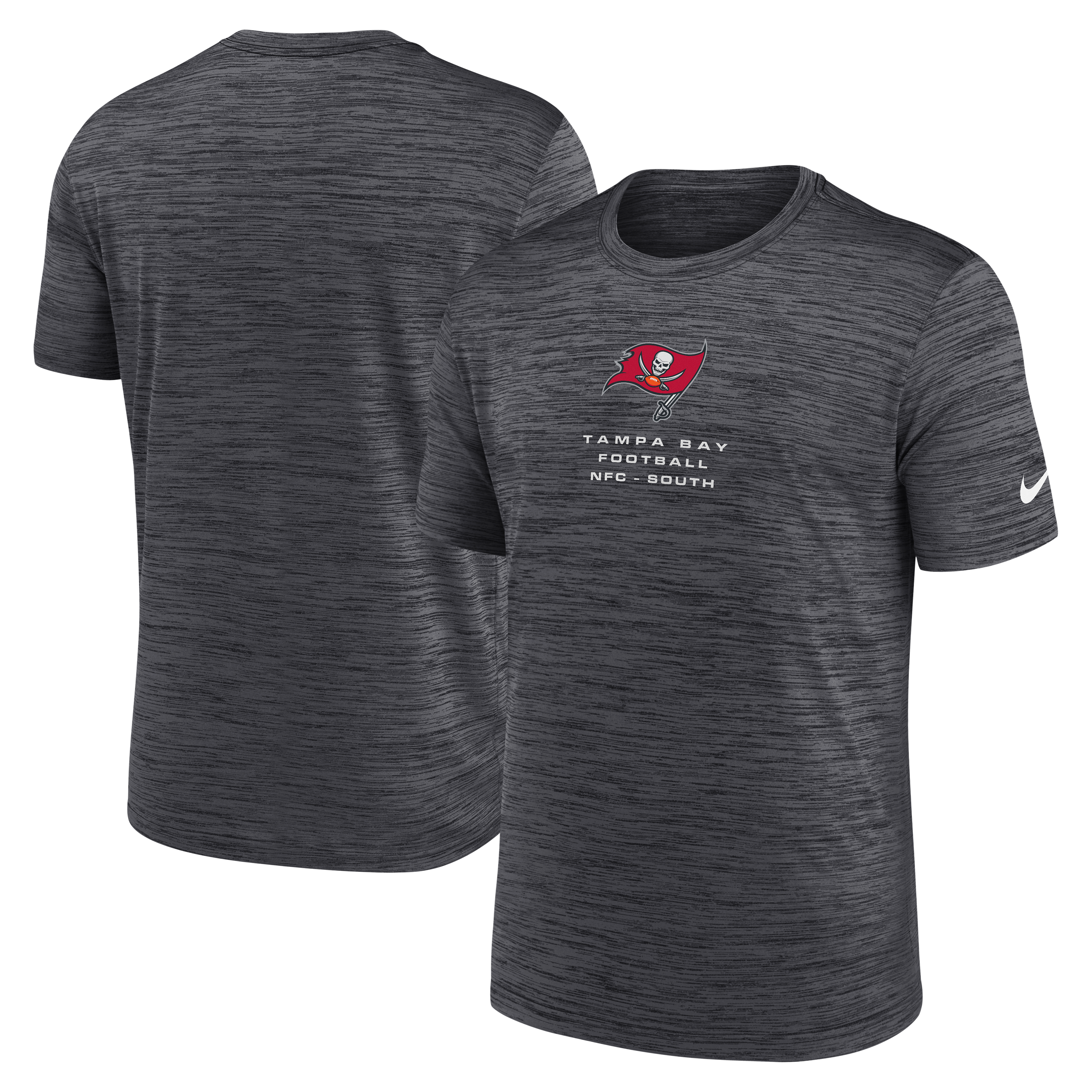 Men's Nike Anthracite Tampa Bay Buccaneers Velocity Ball Carrier Dri-FIT T-Shirt