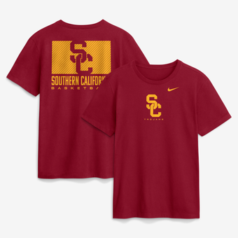 Men's Nike  Cardinal USC Trojans Courtside Dri-FIT T-Shirt