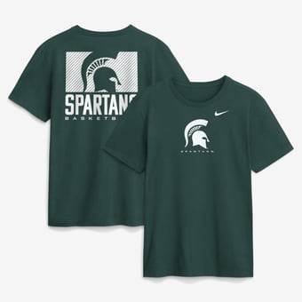 Men's Nike  Green Michigan State Spartans Courtside Dri-FIT T-Shirt