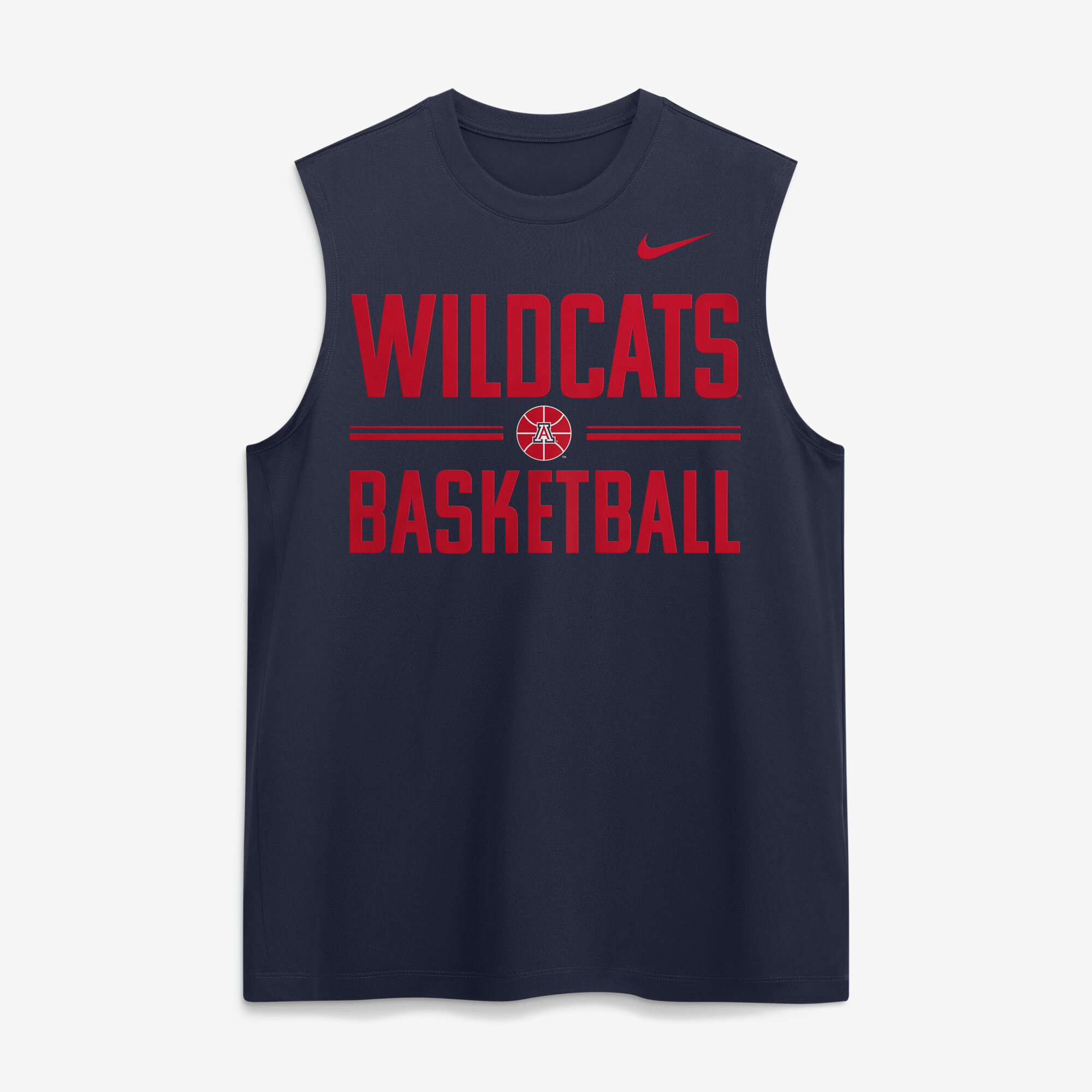 Men's Nike  Navy Arizona Wildcats Courtside Legend Sleeveless T-Shirt