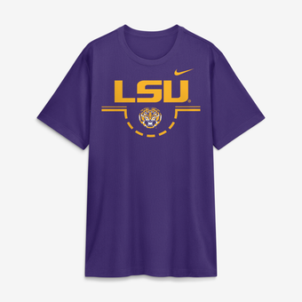 Men's Nike  Purple LSU Tigers Courtside Legend T-Shirt