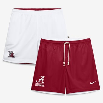 Men's Nike  Crimson/White Alabama Crimson Tide Courtside Reversible Dri-FIT Shorts