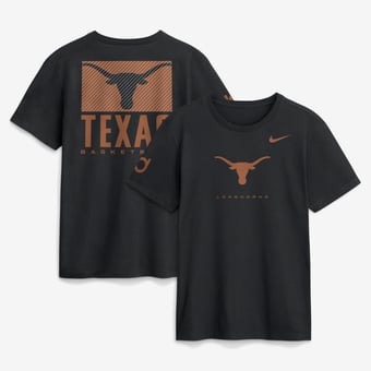 Men's Nike  Black Texas Longhorns Courtside Dri-FIT T-Shirt