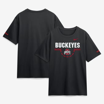 Men's Nike LeBron James Black Ohio State Buckeyes Courtside Legend T-Shirt