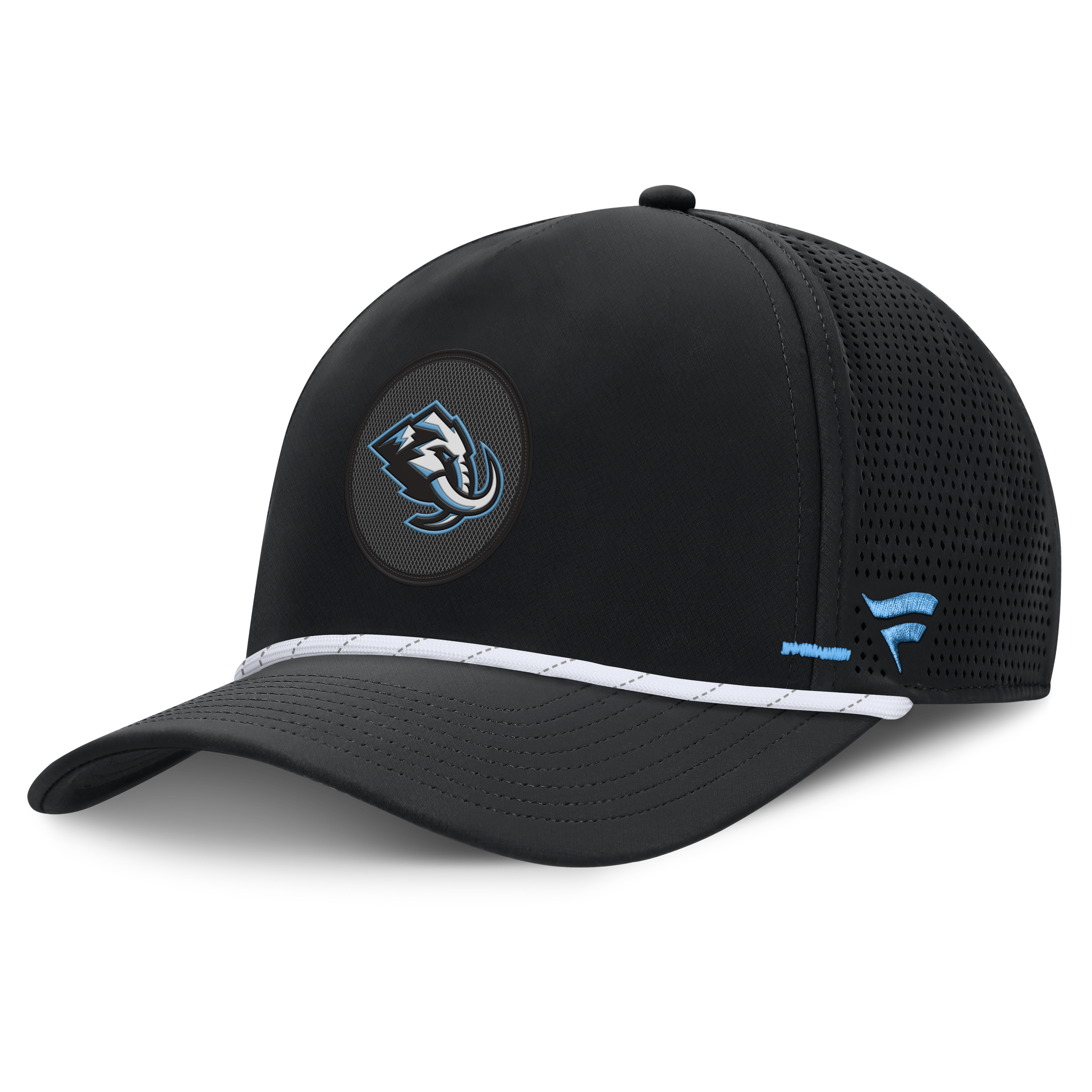 Men's Fanatics Black Utah Mammoth Authentic Pro Rink Vented A-Frame Adjustable Hat