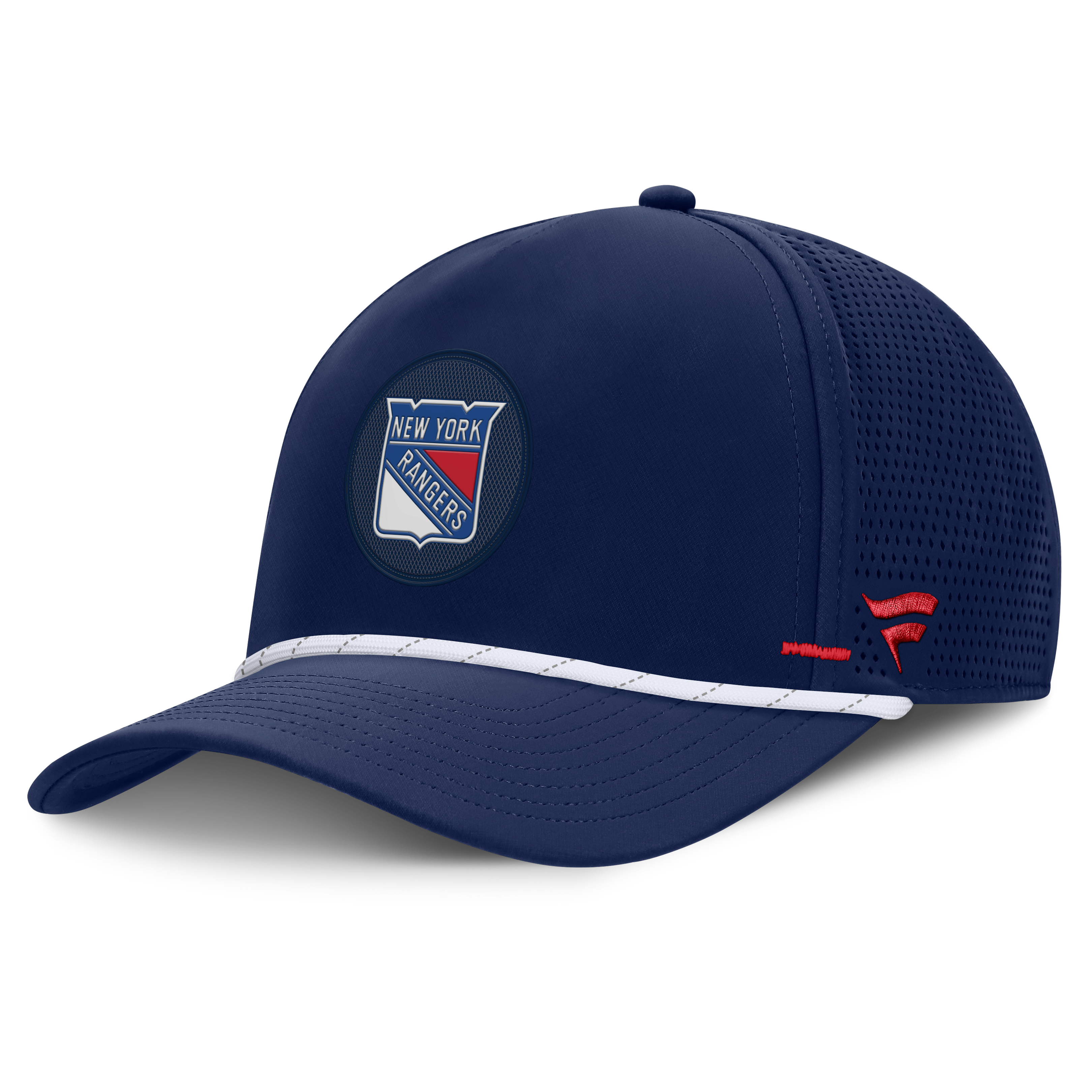 Men's Fanatics Navy New York Rangers Authentic Pro Rink Vented A-Frame Adjustable Hat