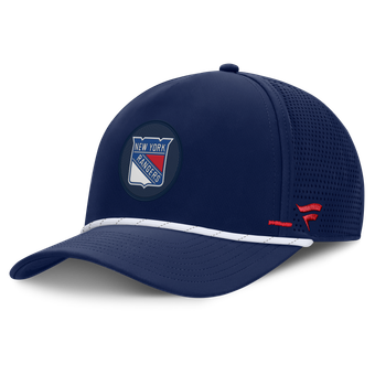 Men's Fanatics Navy New York Rangers Authentic Pro Rink Vented A-Frame Adjustable Hat