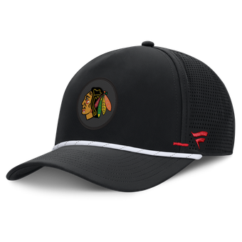 Men's Fanatics Black Chicago Blackhawks Authentic Pro Rink Vented A-Frame Adjustable Hat