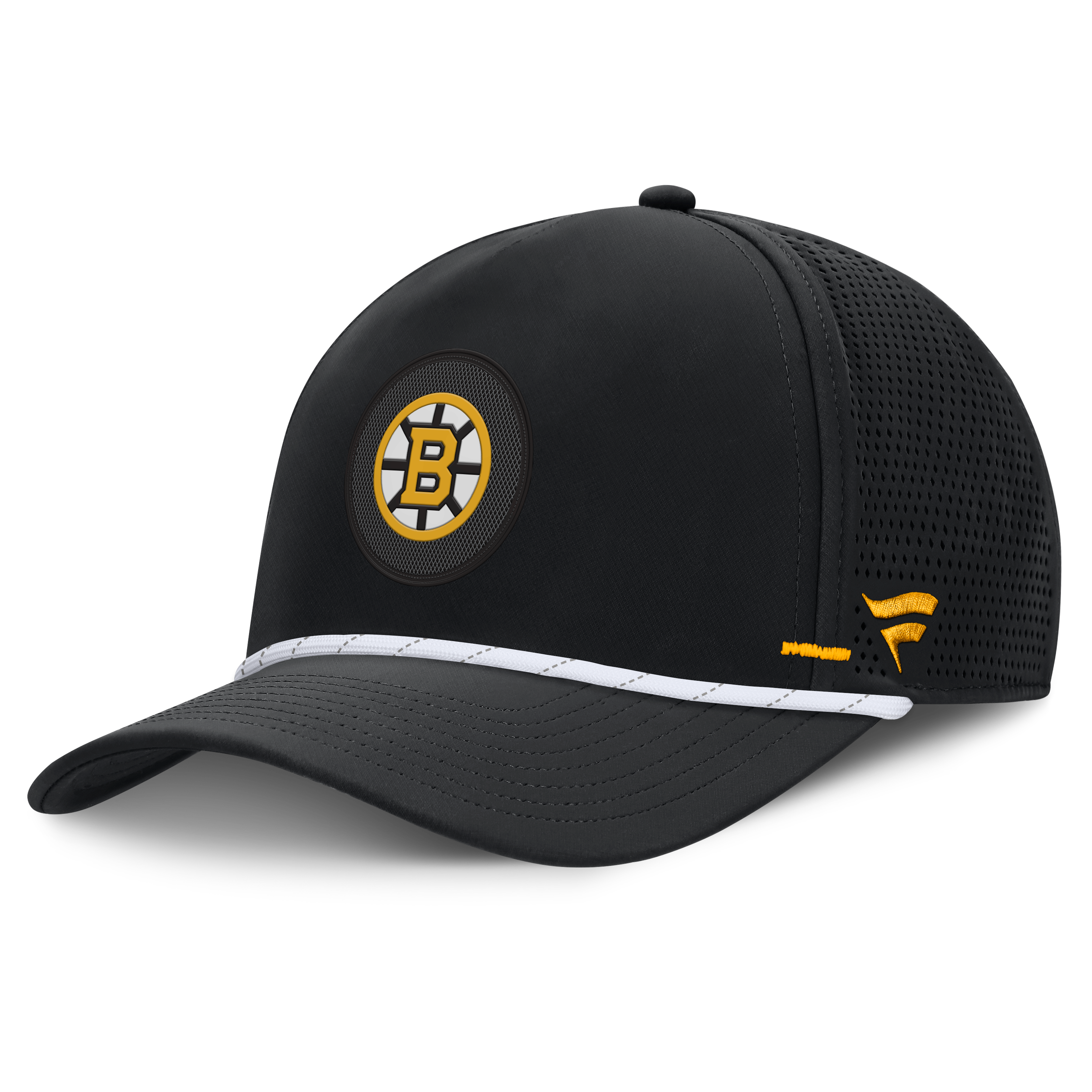 Men's Fanatics Black Boston Bruins Authentic Pro Rink Vented A-Frame Adjustable Hat