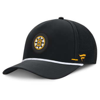Men's Fanatics Black Boston Bruins Authentic Pro Rink Vented A-Frame Adjustable Hat