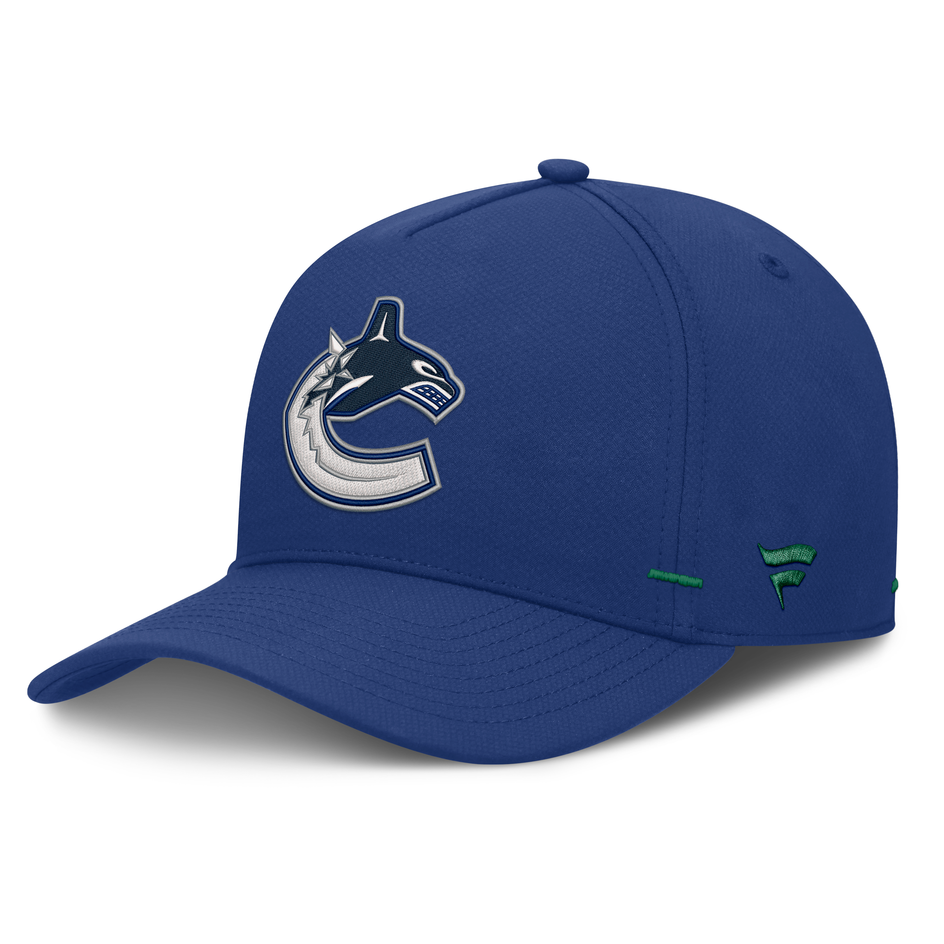 Men's Fanatics Blue Vancouver Canucks Authentic Pro Rink Bar Tacks A-Frame Adjustable Hat