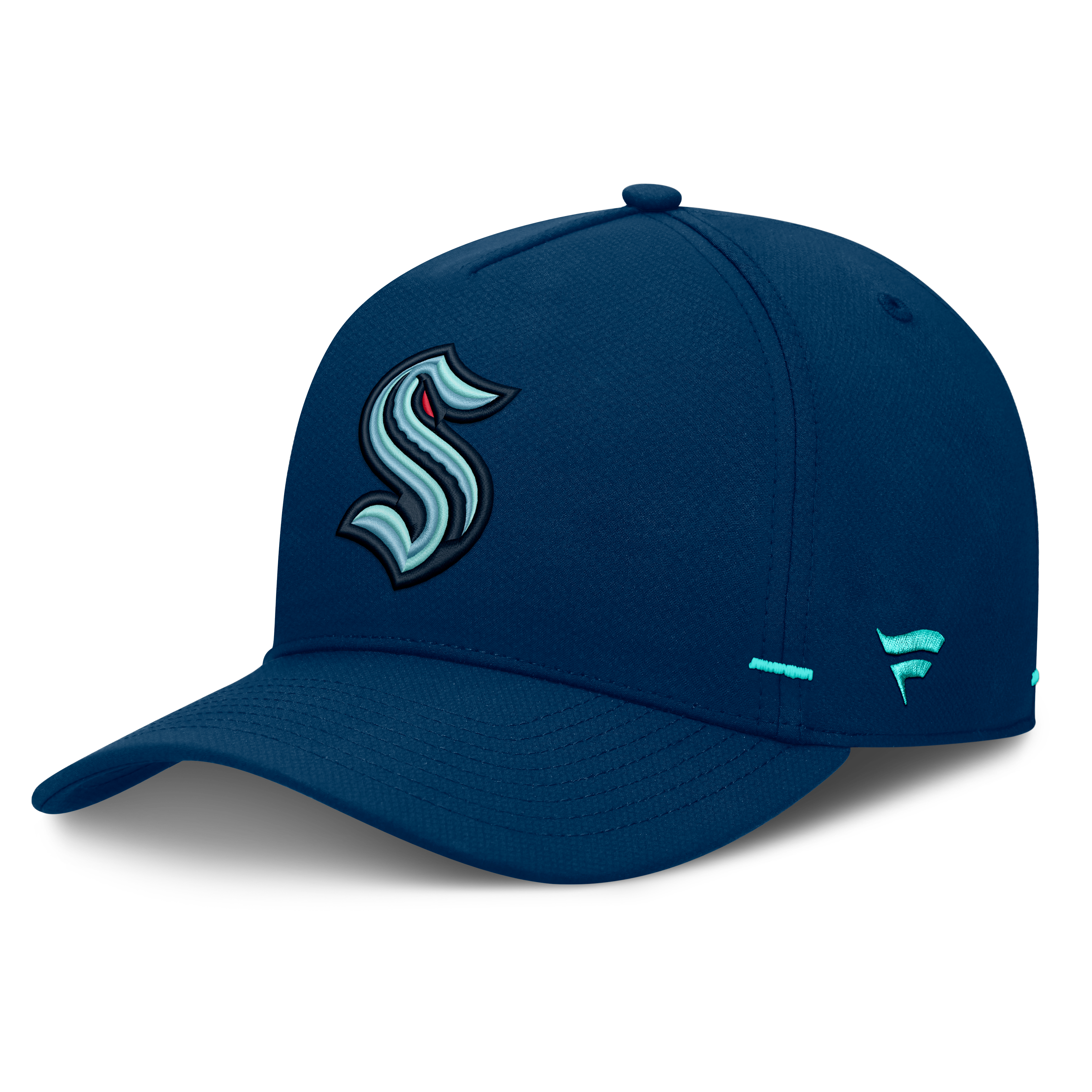 Men's Fanatics Deep Sea Blue Seattle Kraken Authentic Pro Rink Bar Tacks A-Frame Adjustable Hat
