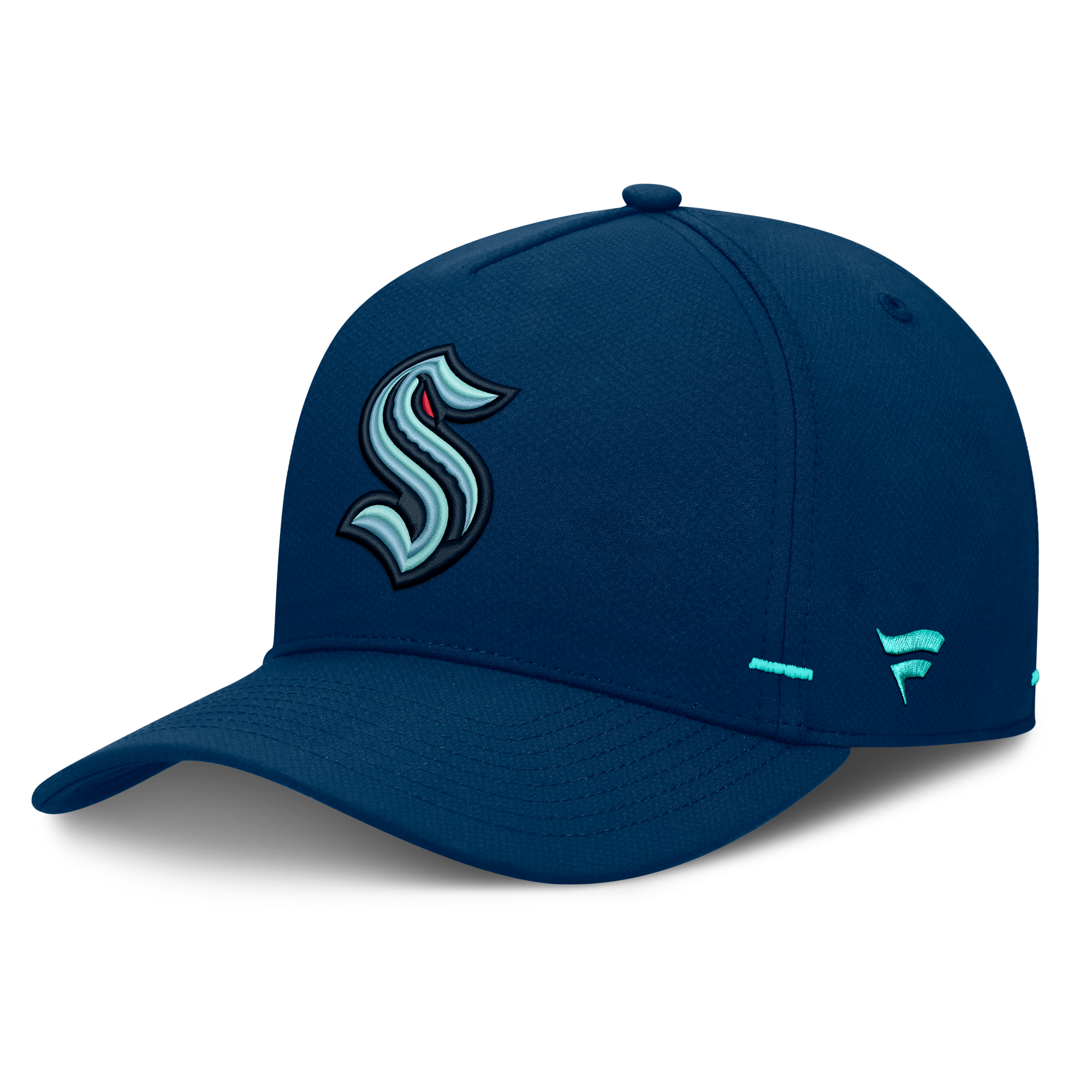 Men's Fanatics Deep Sea Blue Seattle Kraken Authentic Pro Rink Bar Tacks A-Frame Adjustable Hat