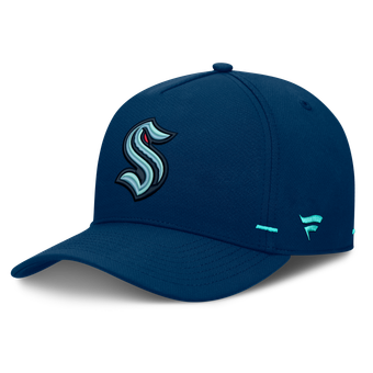 Men's Fanatics Deep Sea Blue Seattle Kraken Authentic Pro Rink Bar Tacks A-Frame Adjustable Hat