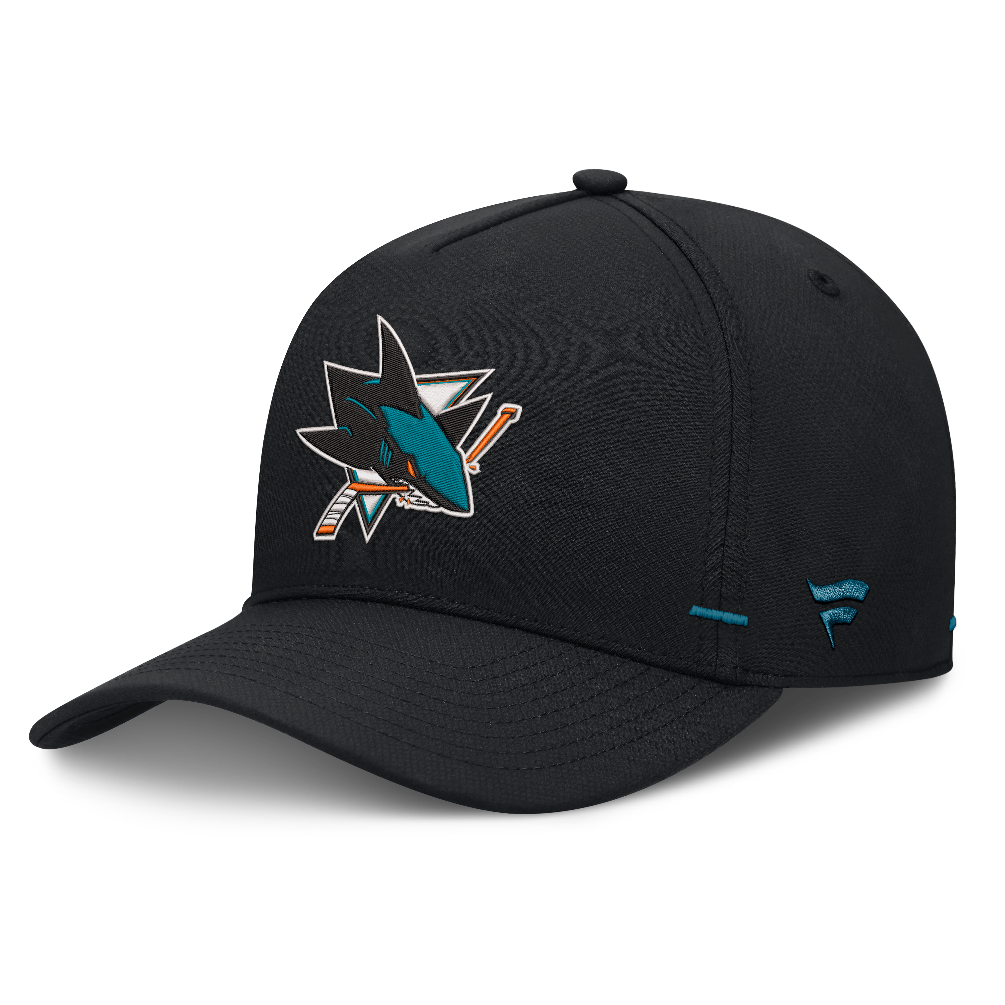 Men's Fanatics Black San Jose Sharks Authentic Pro Rink Bar Tacks A-Frame Adjustable Hat