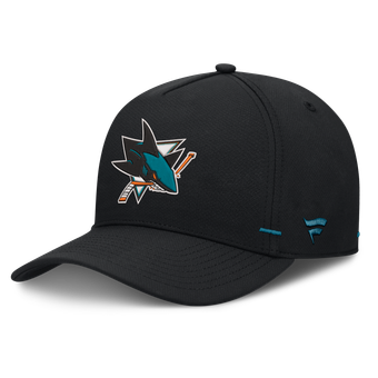 Men's Fanatics Black San Jose Sharks Authentic Pro Rink Bar Tacks A-Frame Adjustable Hat