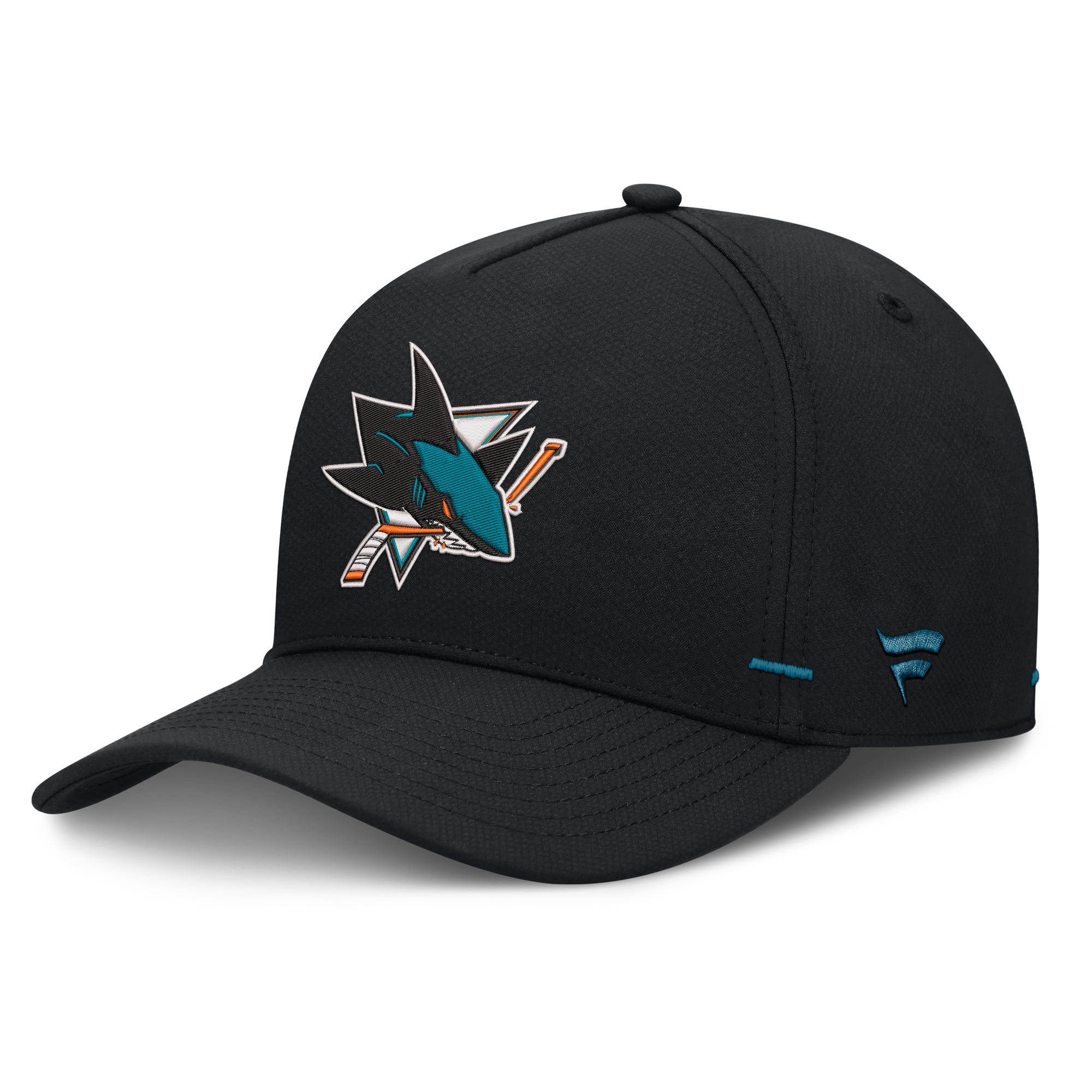 Men's Fanatics Black San Jose Sharks Authentic Pro Rink Bar Tacks A-Frame Adjustable Hat