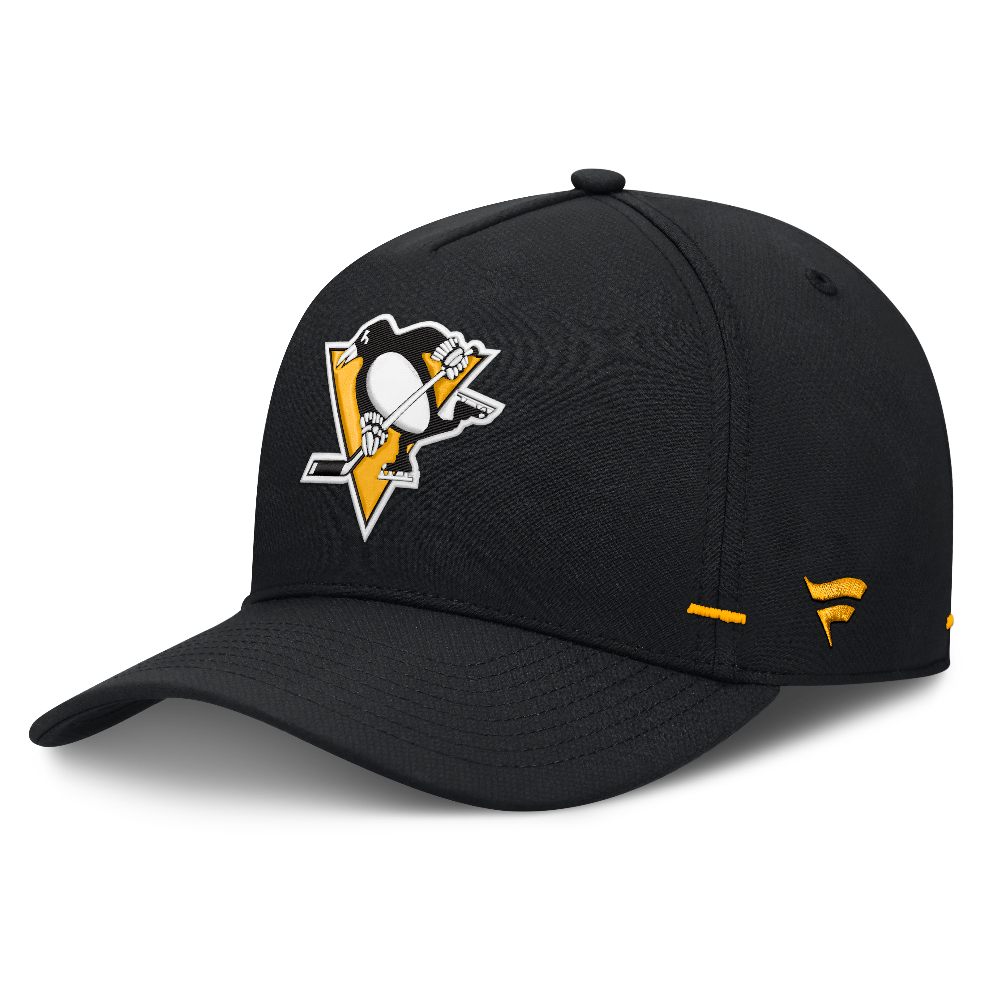 Men's Fanatics Black Pittsburgh Penguins Authentic Pro Rink Bar Tacks A-Frame Adjustable Hat