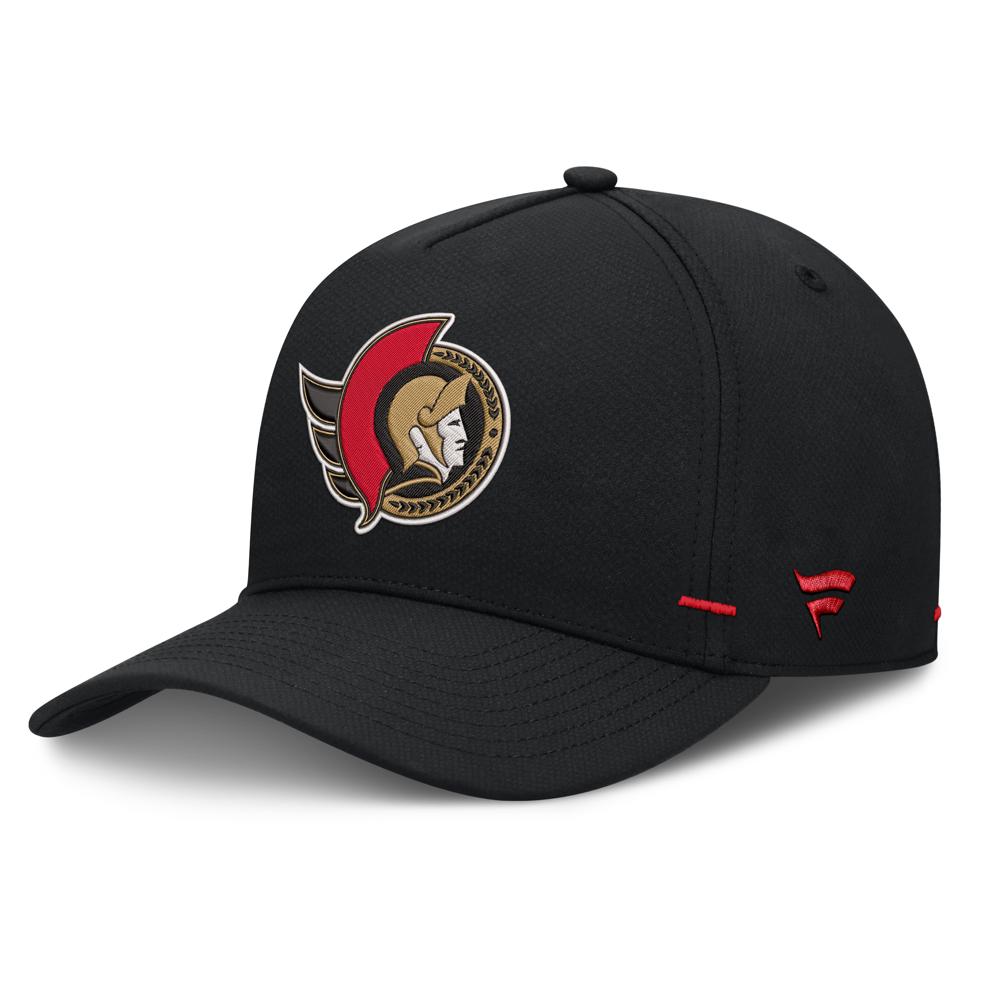 Men's Fanatics Black Ottawa Senators Authentic Pro Rink Bar Tacks A-Frame Adjustable Hat