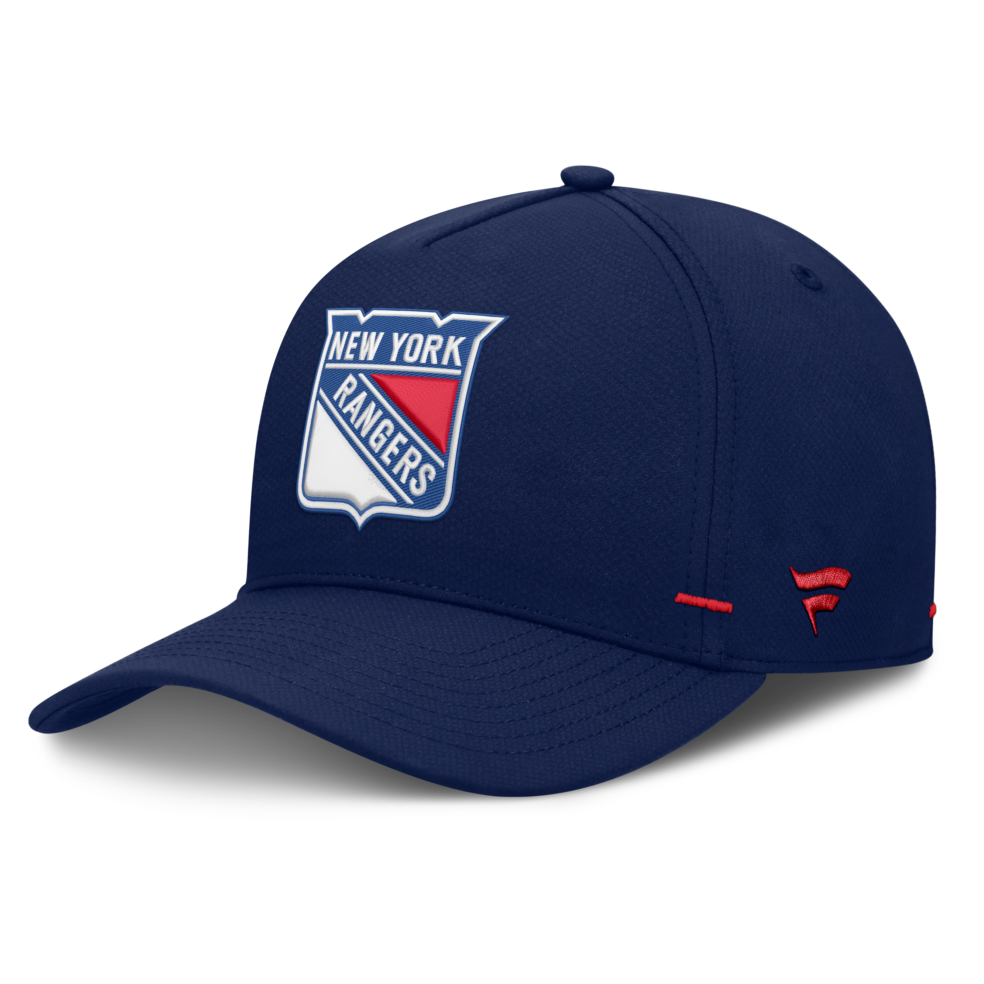 Men's Fanatics Navy New York Rangers Authentic Pro Rink Bar Tacks A-Frame Adjustable Hat