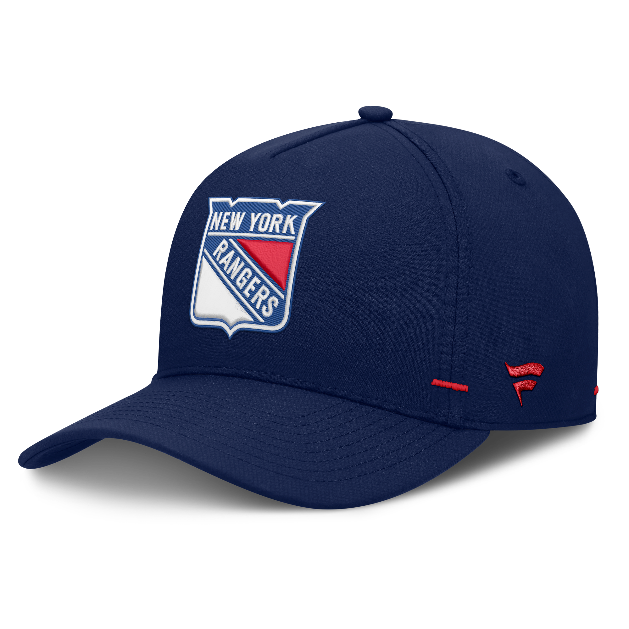 Men's Fanatics Navy New York Rangers Authentic Pro Rink Bar Tacks A-Frame Adjustable Hat