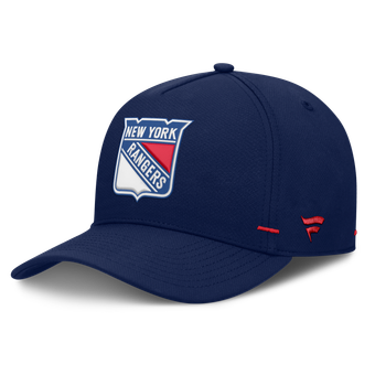 Men's Fanatics Navy New York Rangers Authentic Pro Rink Bar Tacks A-Frame Adjustable Hat