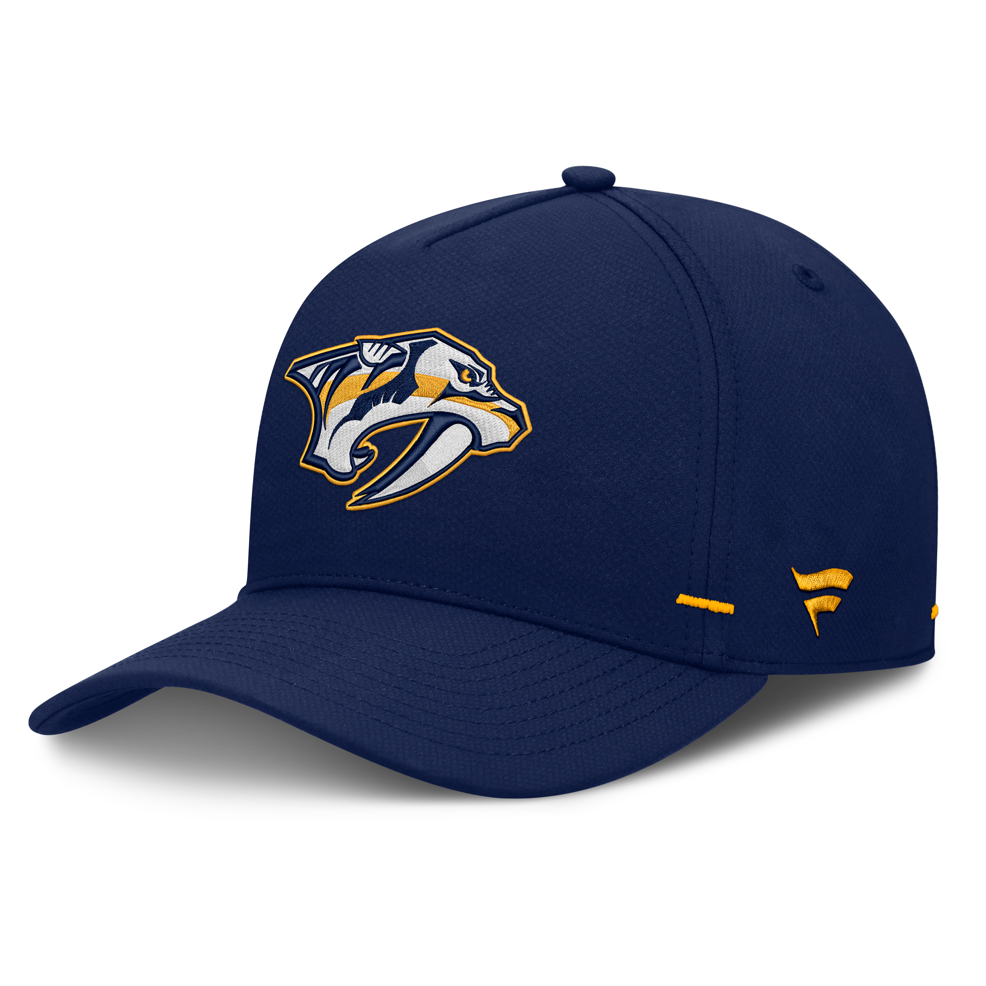 Men's Fanatics Navy Nashville Predators Authentic Pro Rink Bar Tacks A-Frame Adjustable Hat