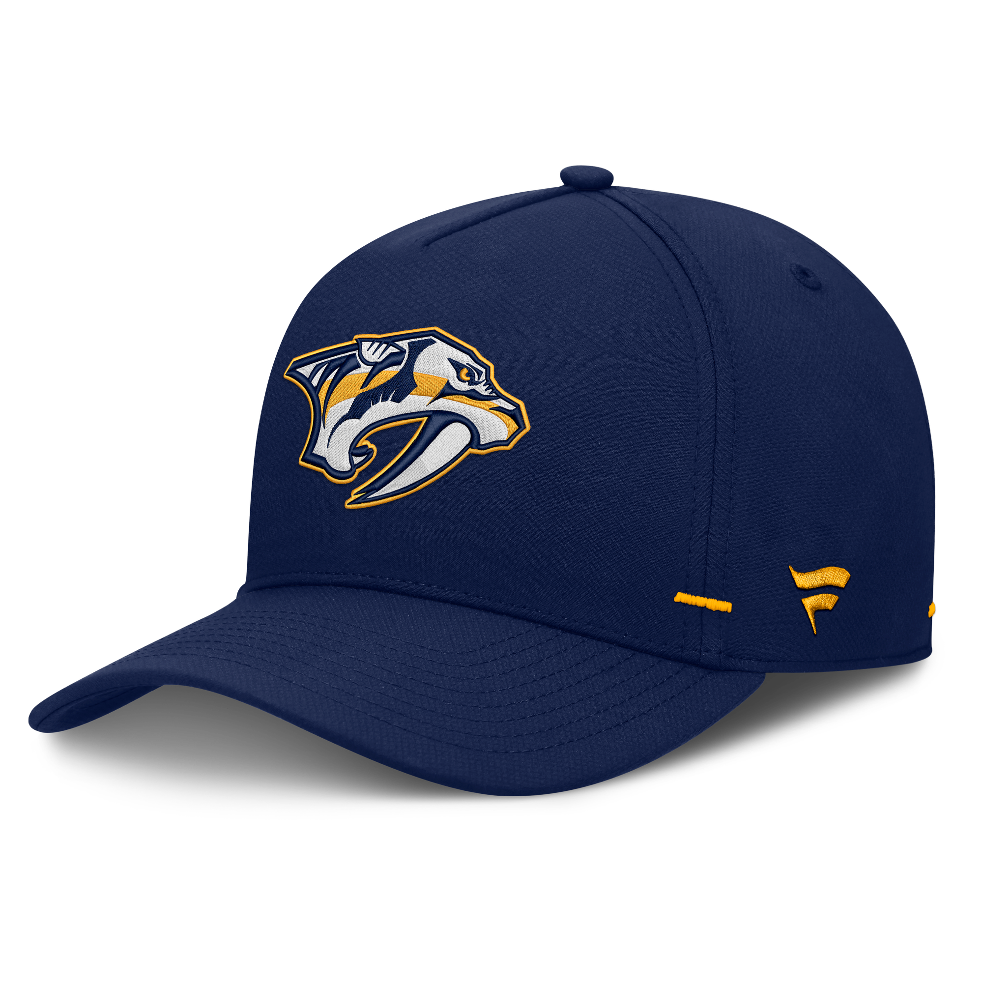 Men's Fanatics Navy Nashville Predators Authentic Pro Rink Bar Tacks A-Frame Adjustable Hat