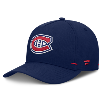 Men's Fanatics Navy Montreal Canadiens Authentic Pro Rink Bar Tacks A-Frame Adjustable Hat