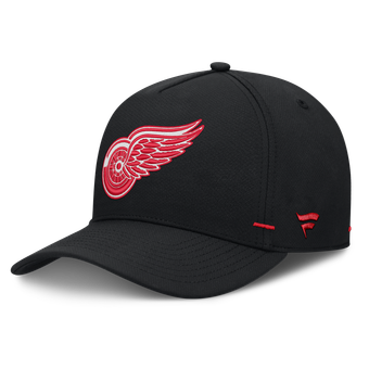 Men's Fanatics Black Detroit Red Wings Authentic Pro Rink Bar Tacks A-Frame Adjustable Hat