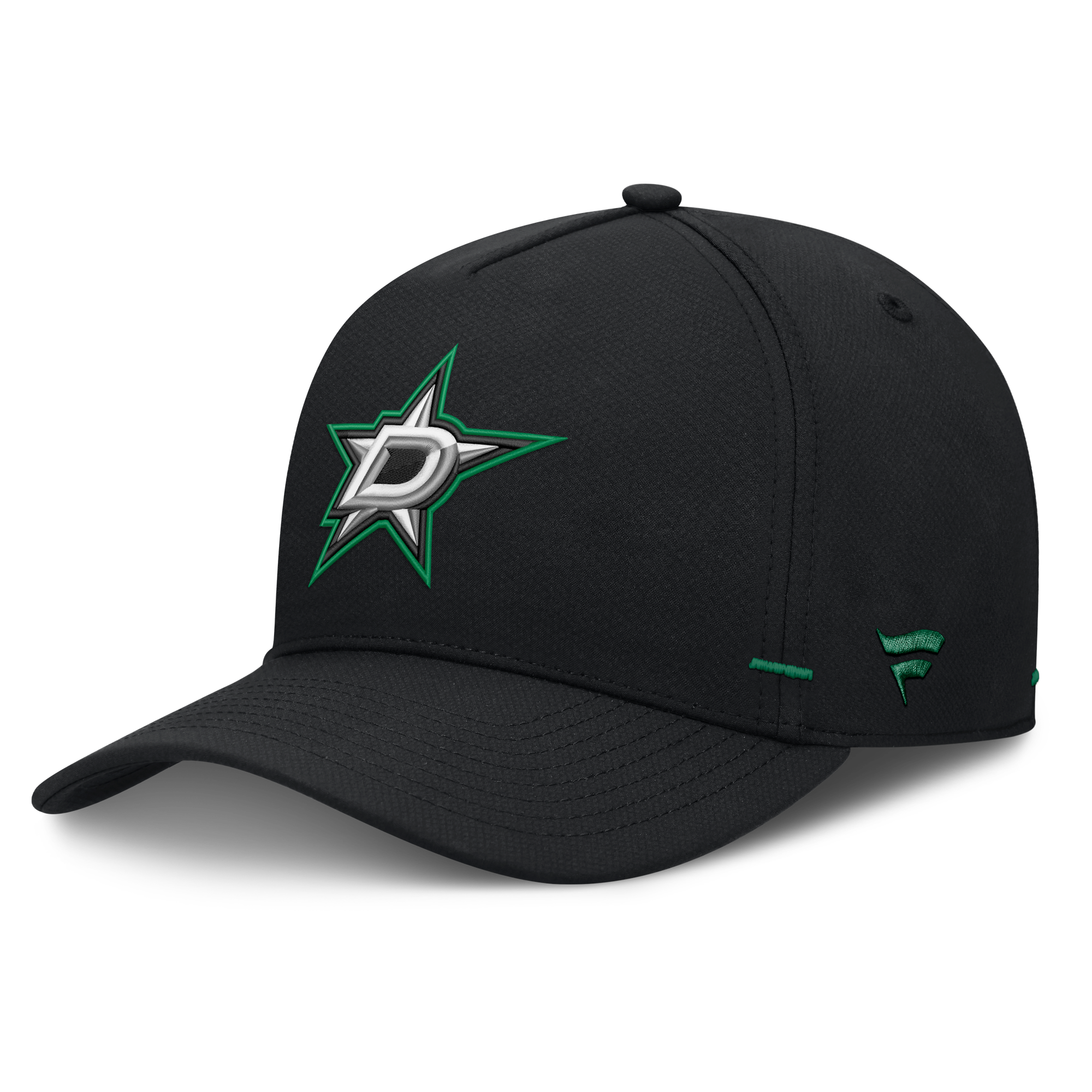 Men's Fanatics Black Dallas Stars Authentic Pro Rink Bar Tacks A-Frame Adjustable Hat
