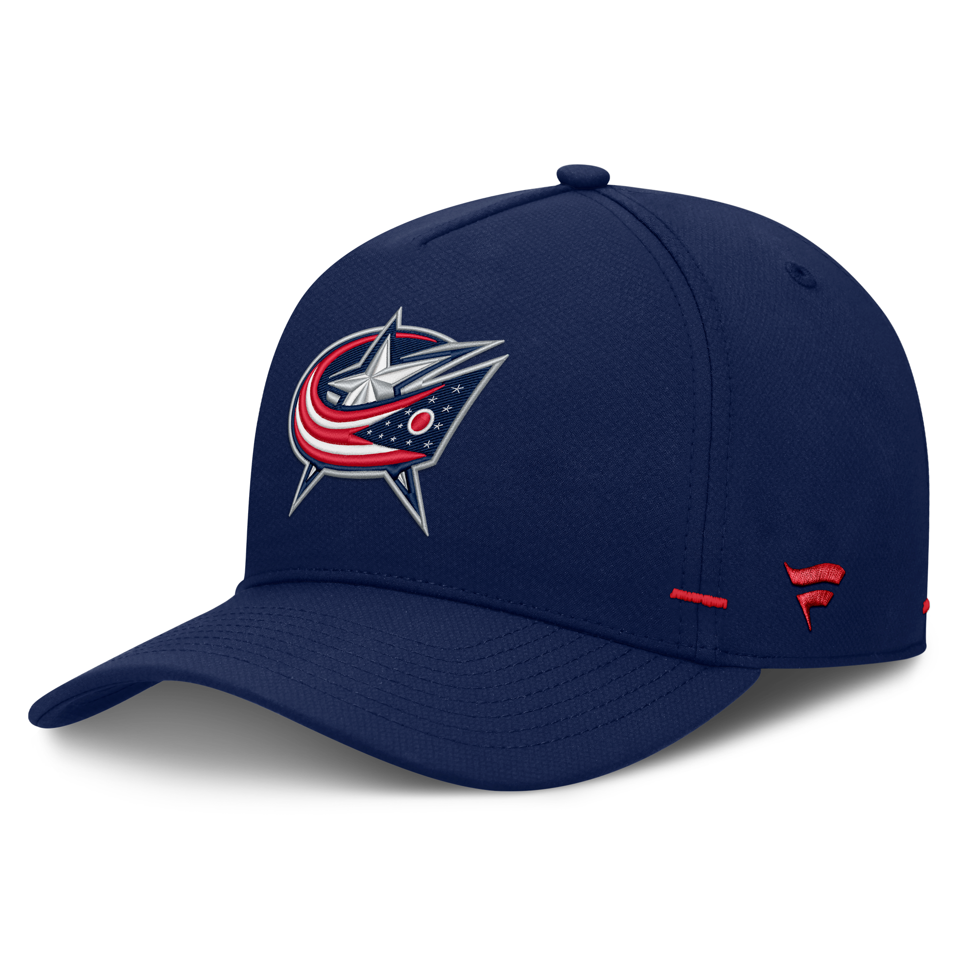 Men's Fanatics Navy Columbus Blue Jackets Authentic Pro Rink Bar Tacks A-Frame Adjustable Hat