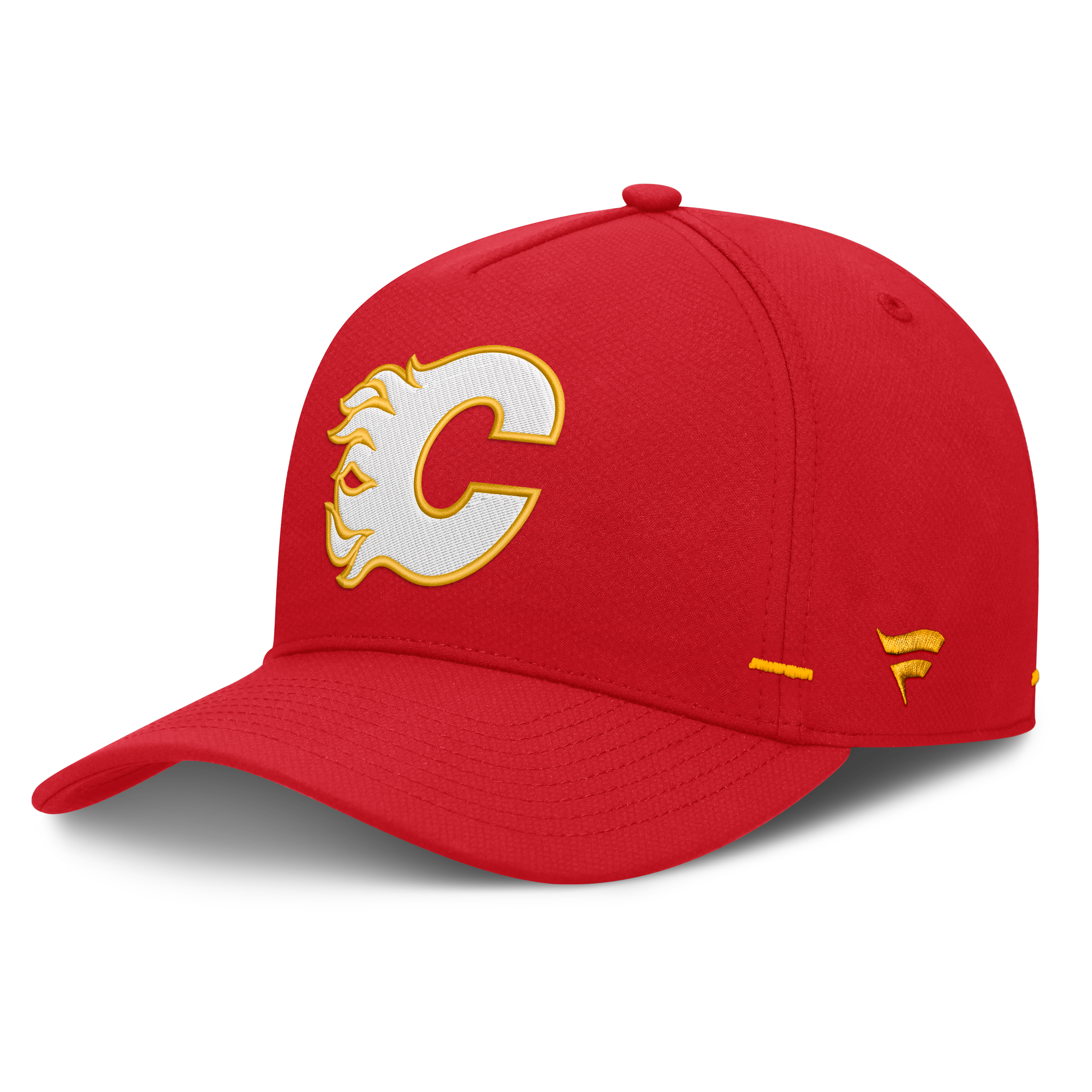 Men's Fanatics Red Calgary Flames Authentic Pro Rink Bar Tacks A-Frame Adjustable Hat