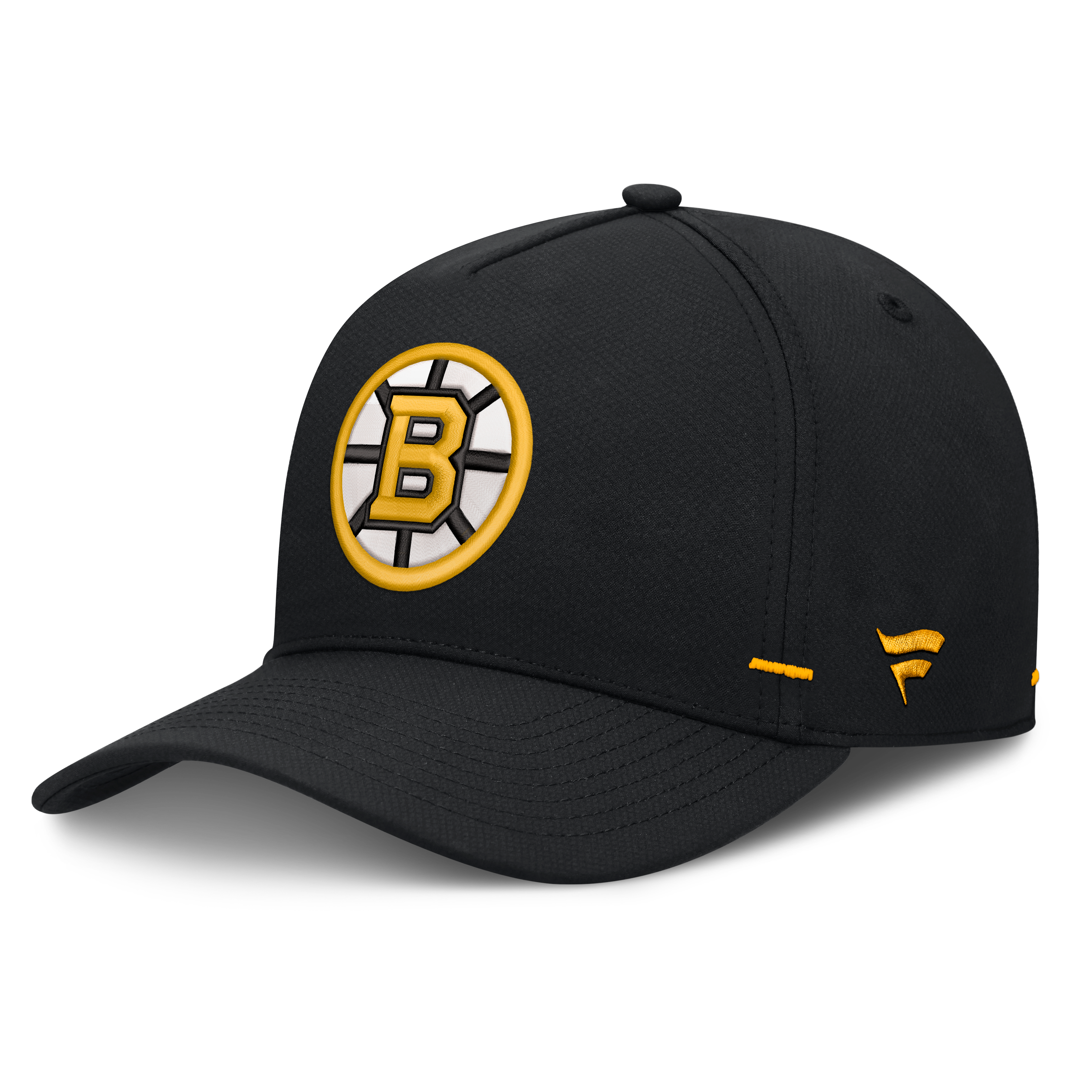 Men's Fanatics Black Boston Bruins Authentic Pro Rink Bar Tacks A-Frame Adjustable Hat