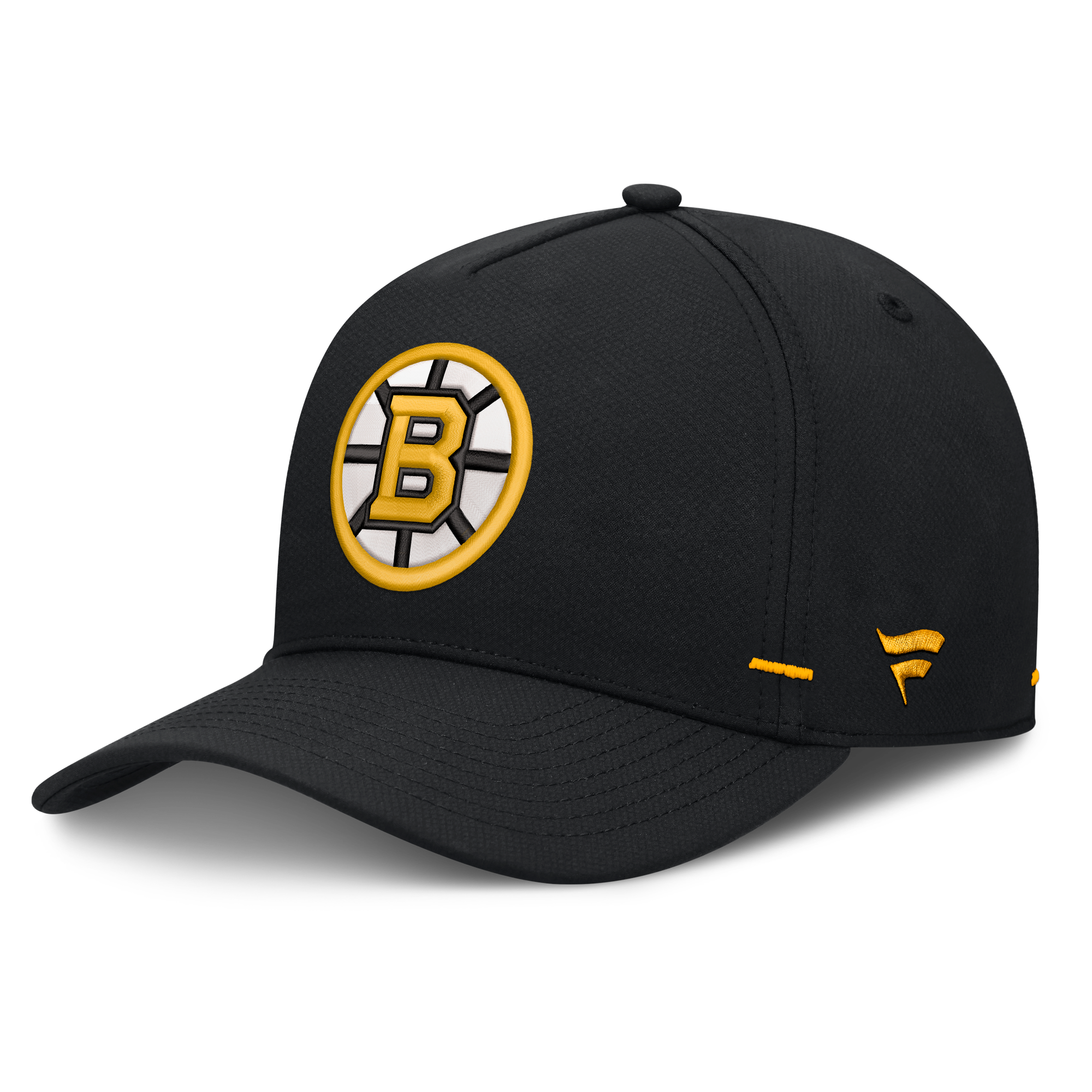 Men's Fanatics Black Boston Bruins Authentic Pro Rink Bar Tacks A-Frame Adjustable Hat