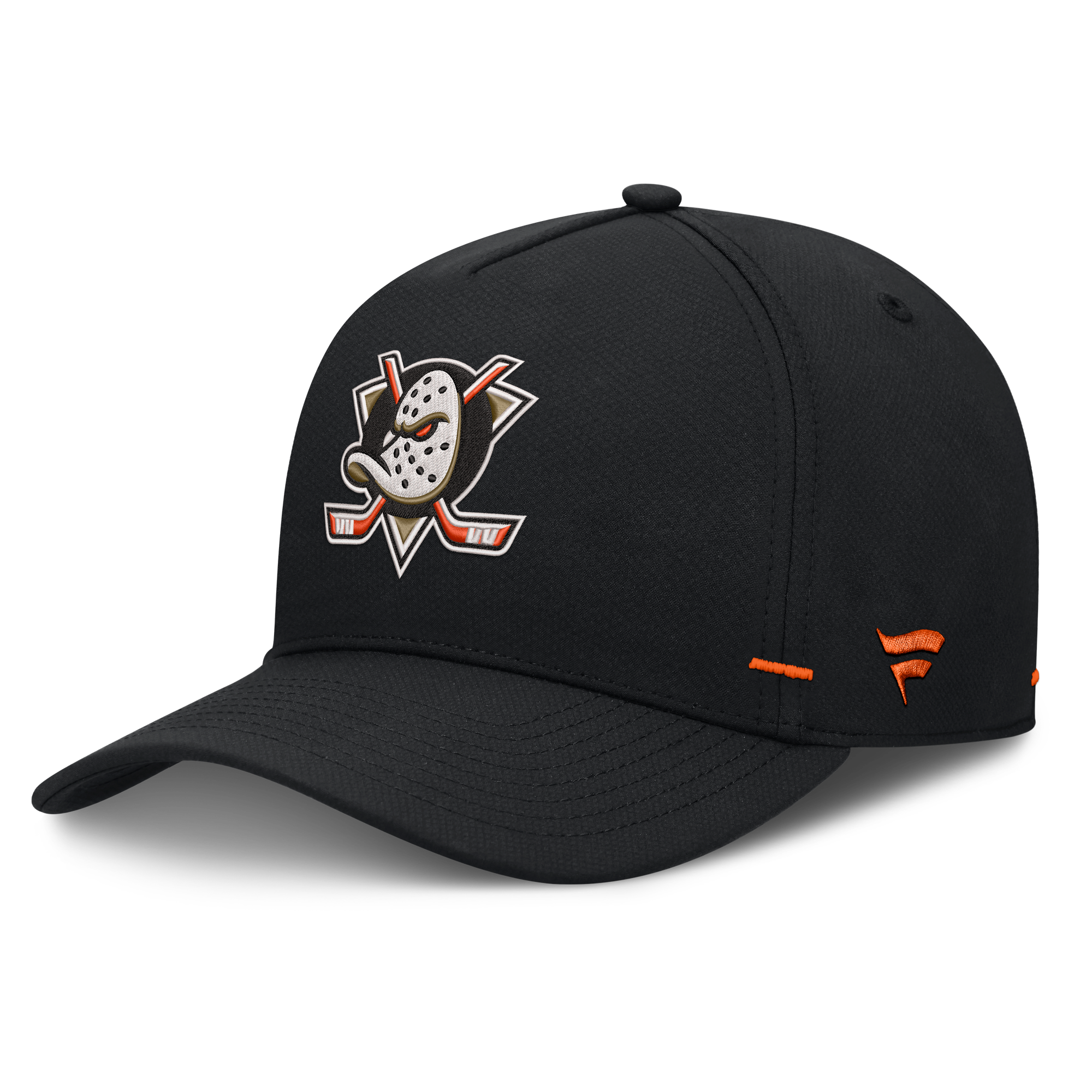 Men's Fanatics Black Anaheim Ducks Authentic Pro Rink Bar Tacks A-Frame Adjustable Hat