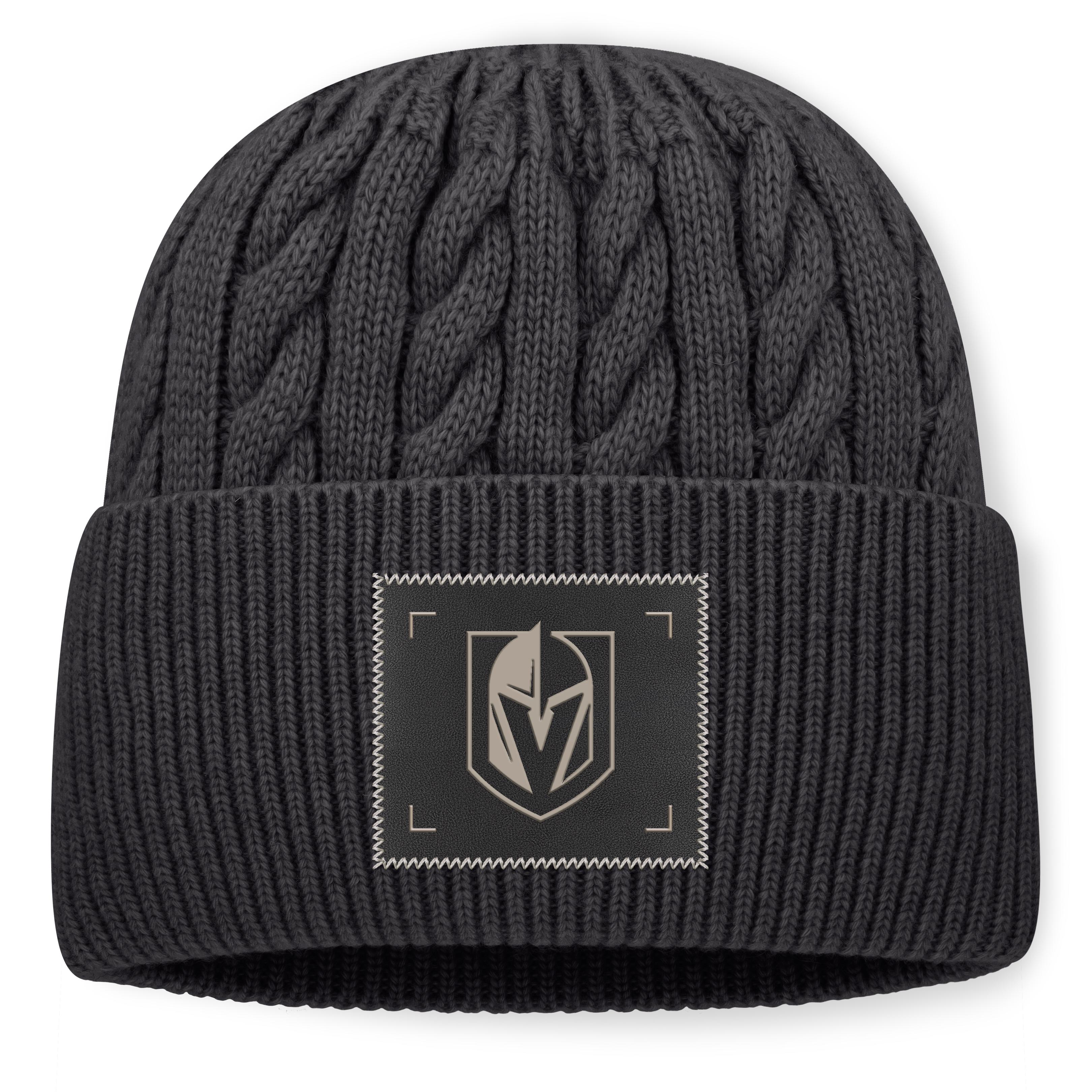 Men's Fanatics Charcoal Vegas Golden Knights Road Phantom Oversized Cuffed Knit Hat