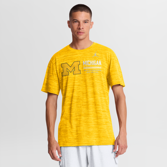 Men's Jordan Brand Maize Michigan Wolverines Sideline Velocity Dri-FIT T-Shirt